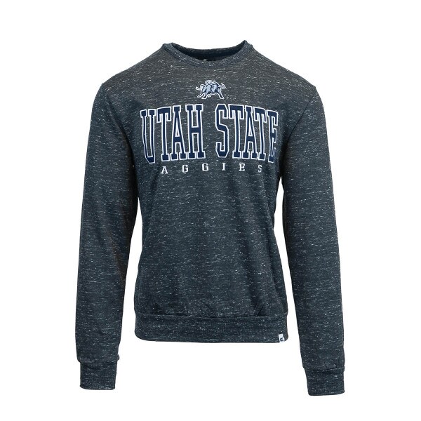 Heathered, Gray, Aggie Bull, Utah State, Aggies, Crew Sweatshirt